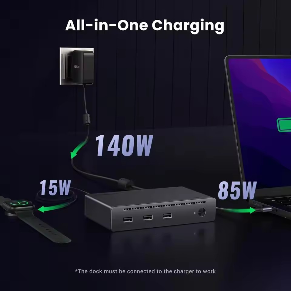 Thunderbolt 4 UGREEN Dock 8 in - огляд і ціна Thunderbolt Dock 3 Display