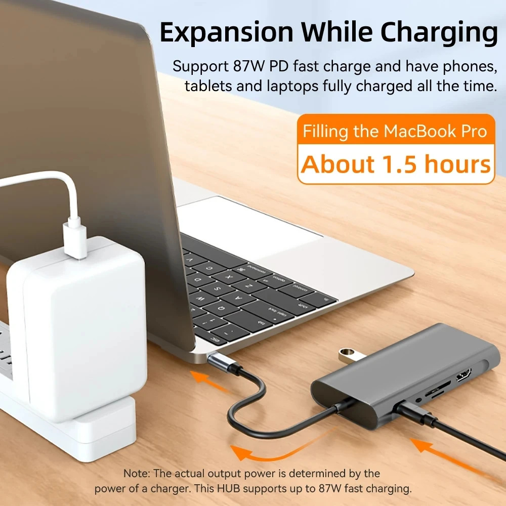 KEBIDUMEI 11 Ports USB C HUB D - огляд і ціна Usb C Hub Sd Card Reader 4K Hdmi