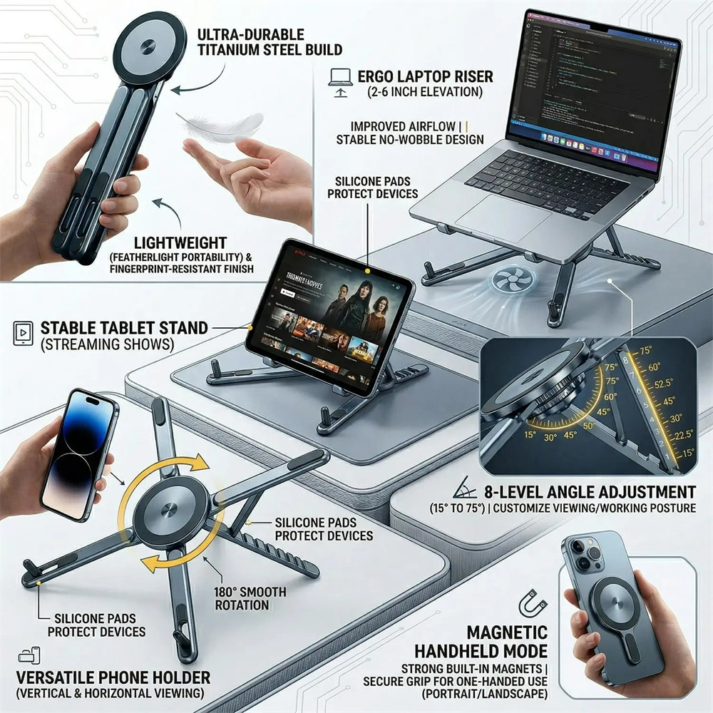 Aluminum Alloy Laptop Stand Fo - огляд і ціна Laptop Stand Dock Aluminum