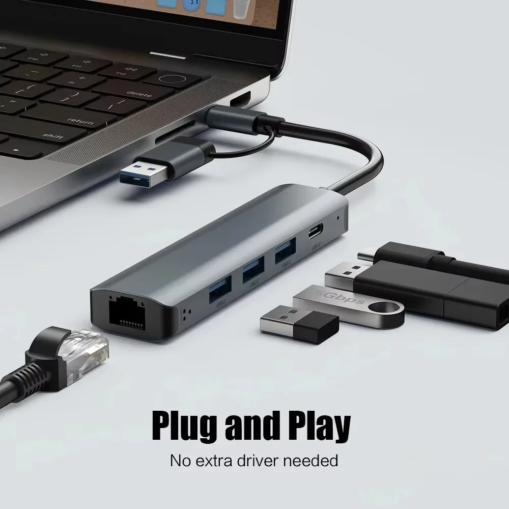 Multiport USB C HUB Expansion  - огляд і ціна Docking Station For Macbook Pro