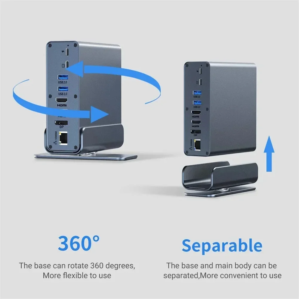 15 in 1 USB C Docking Station  - огляд і ціна Usb C Hub Sd Card Reader 4K Hdmi