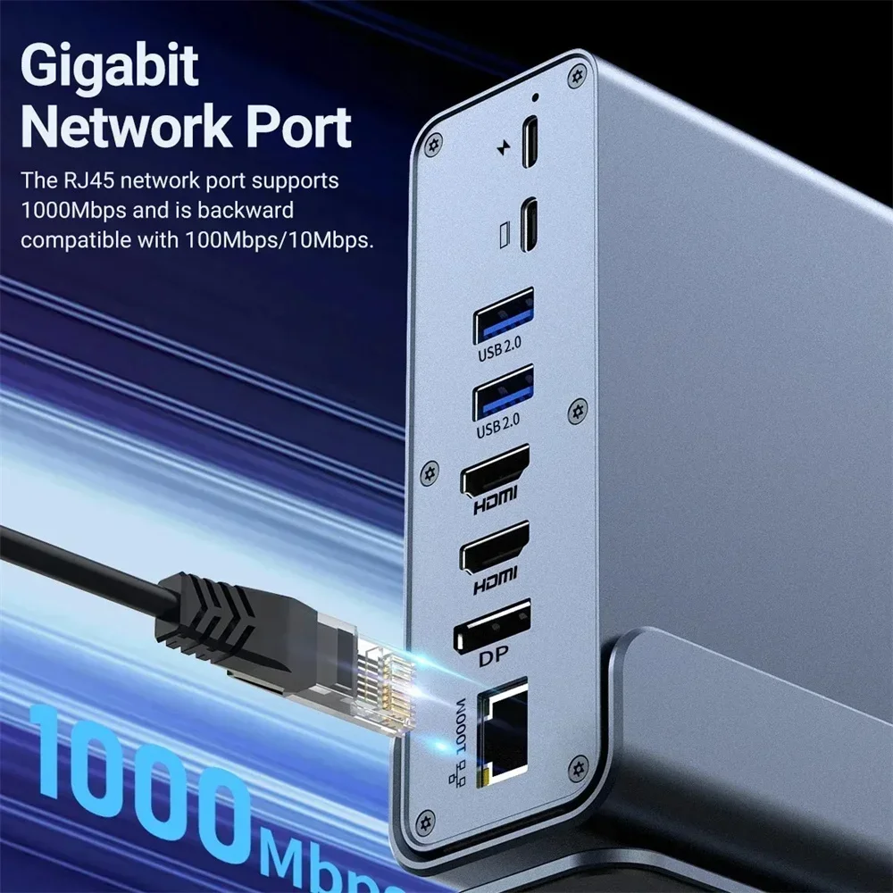 15 in 1 USB C Docking Station  - огляд і ціна Usb C Hub Sd Card Reader 4K Hdmi