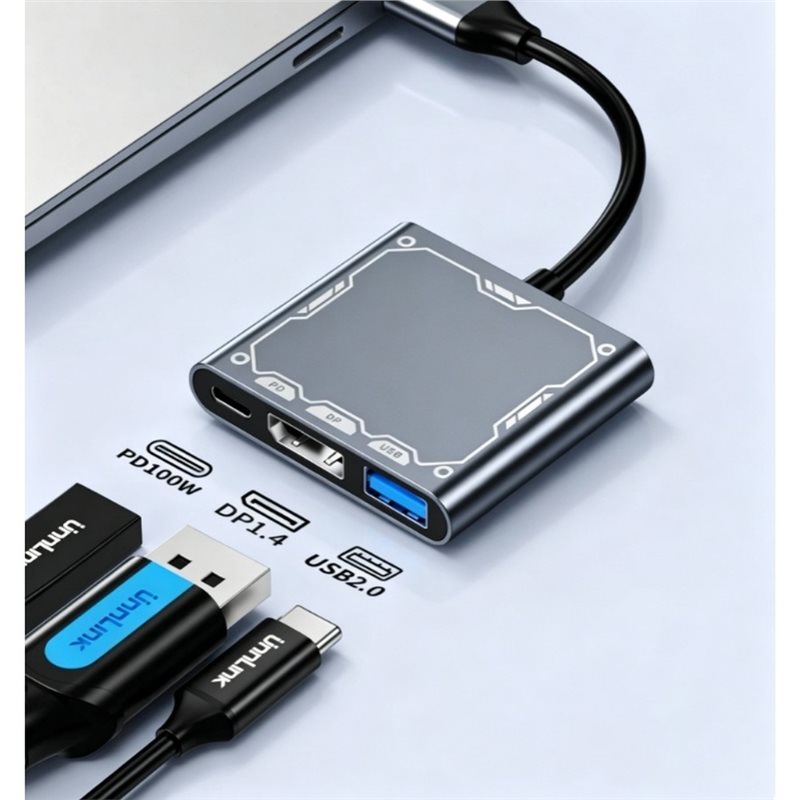 N93RNEW! Type C To Displayport - огляд і ціна Usb C Dock With 100W Pd