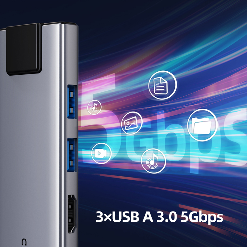 CABLETIME 9-in-1 USB C Hub Ada - огляд і ціна Usb C Hub Sd Card Reader 4K Hdmi