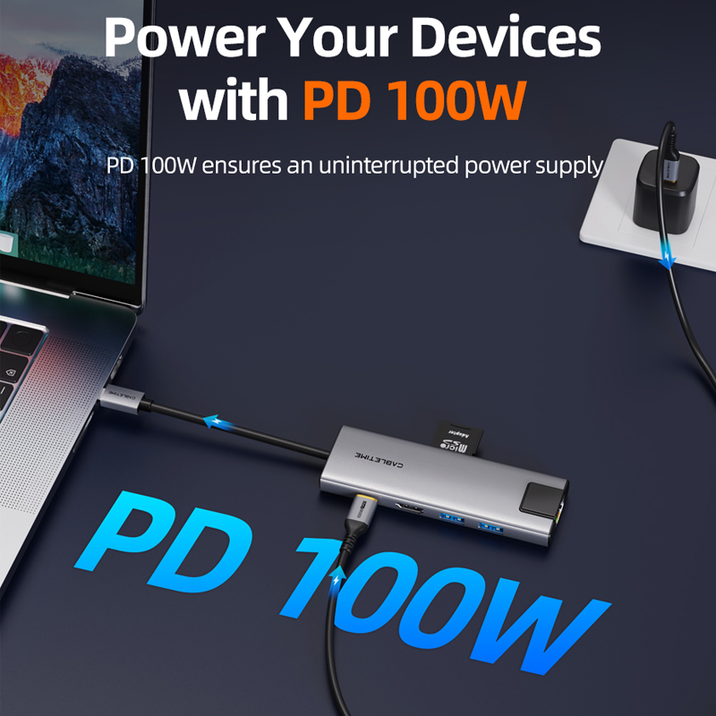 CABLETIME 9-in-1 USB C Hub Ada - огляд і ціна Usb C Hub Sd Card Reader 4K Hdmi