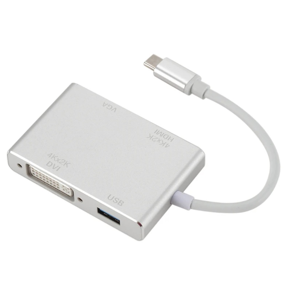 4K Type C to HDMI VGA USB DVI  - огляд і ціна Usb C Dock Dual Hdmi 4K